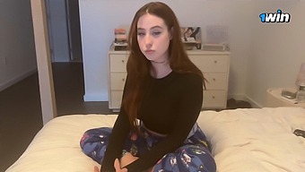 A Hot Redhead In A Role Play Scenario Gets A Creampie Before Class.